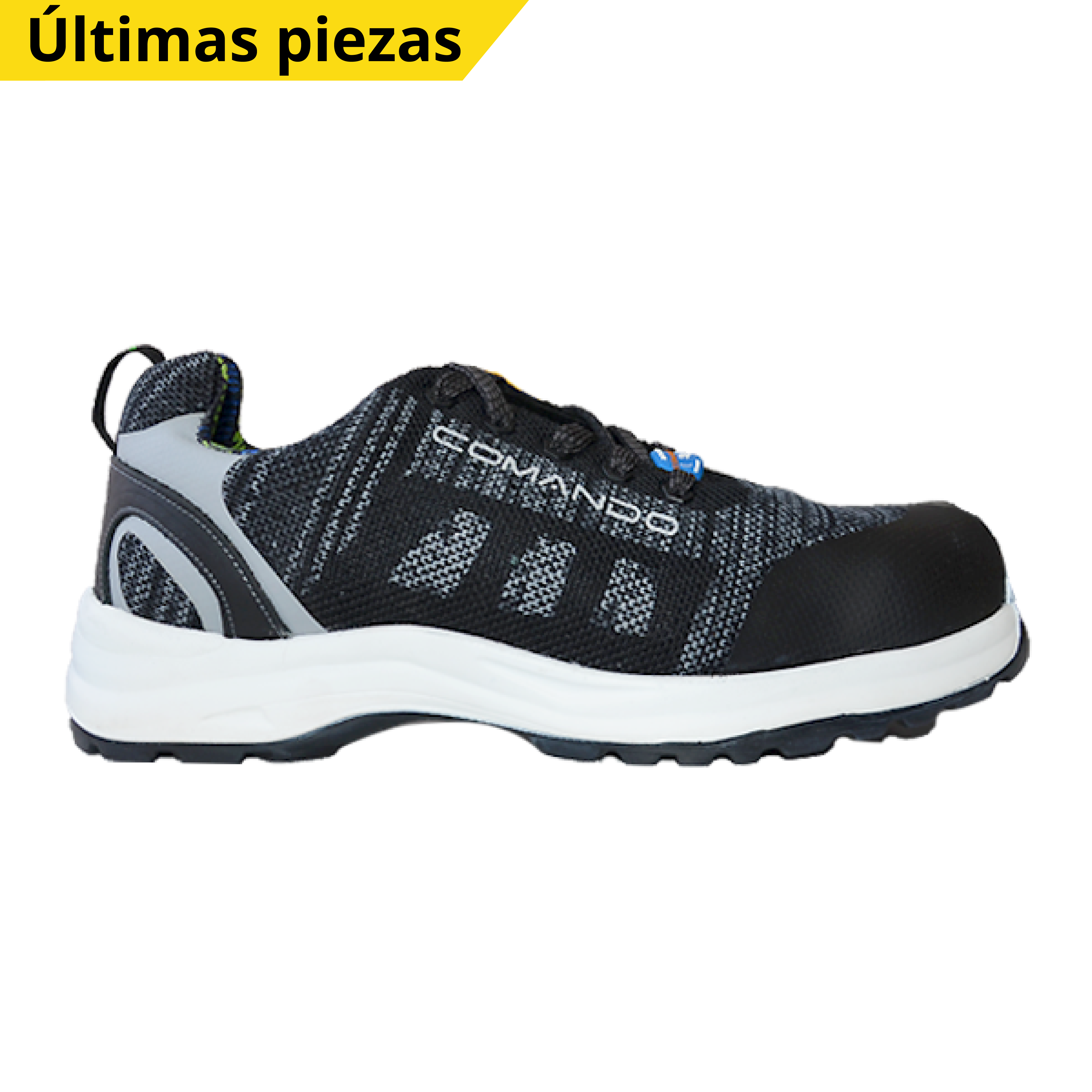 ZAPATO CON CASCO DE POLICARBONATO COMANDO GRIS 1914 PP+D